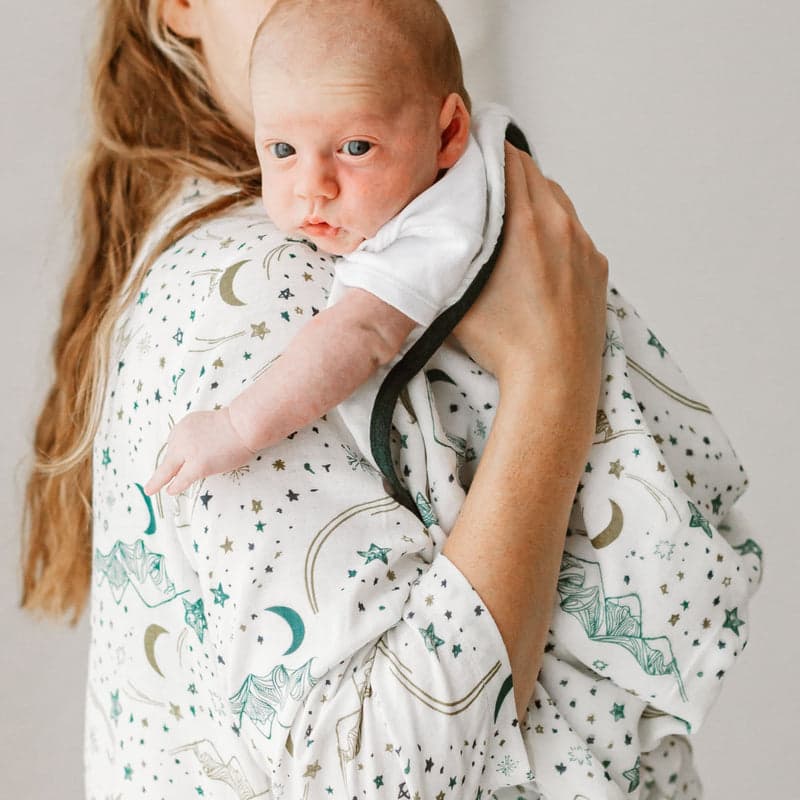 Nest Designs 4 Layer Bamboo Nesting Baby Blanket Stars White