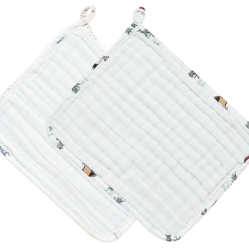 Nest Designs 6 Layer Organic Cotton Baby Washcloth Set (2 Pack ) Fw24 Assorted