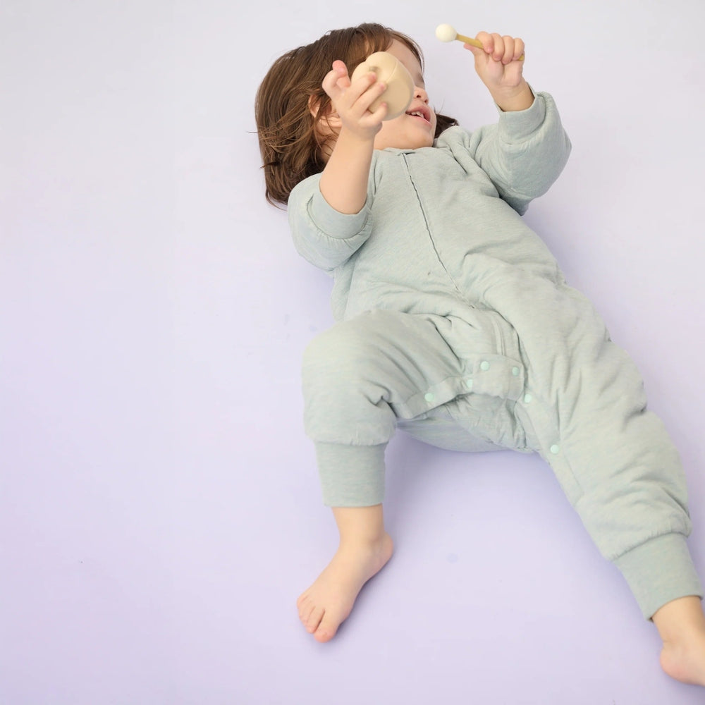 Nest Designs Avocado Bamboo Long Sleeve Footed Sleep Bag 2.0 TOG Slate