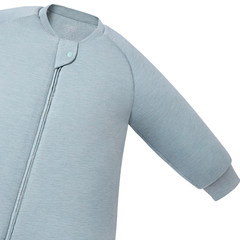 Nest Designs Avocado Bamboo Long Sleeve Footed Sleep Bag 2.0 TOG Slate