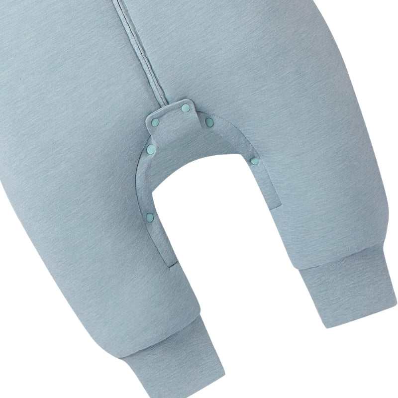 Nest Designs Avocado Bamboo Long Sleeve Footed Sleep Bag 2.0 TOG Slate