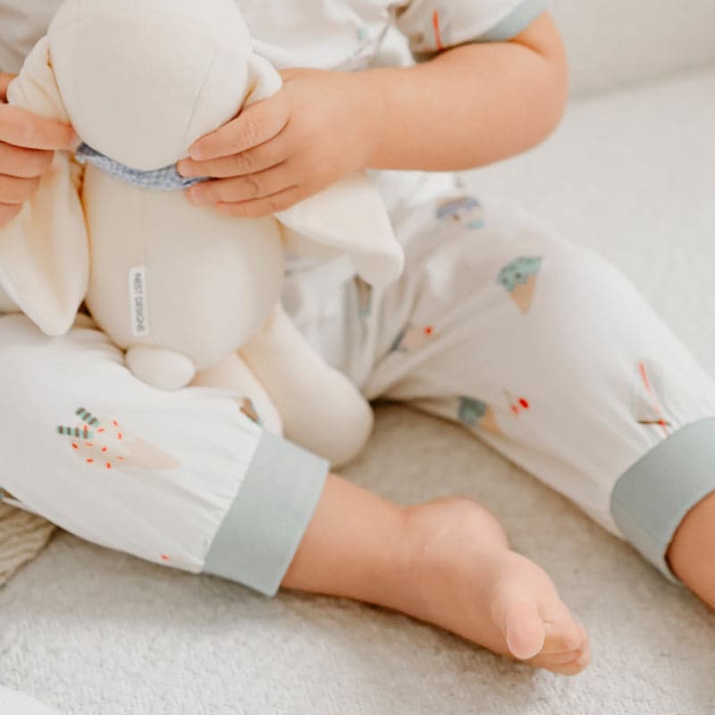 Nest Designs Avocado Bamboo Short Sleeve Play Set in ice cream