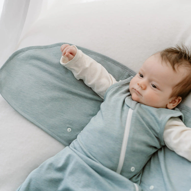 Nest Designs Avocado Bamboo Startle Stop Sleep Bag 0.5 Tog Slate