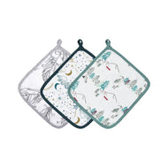 Nest Designs Bamboo 4-Layer Baby Washcloth Set (3 Pack)