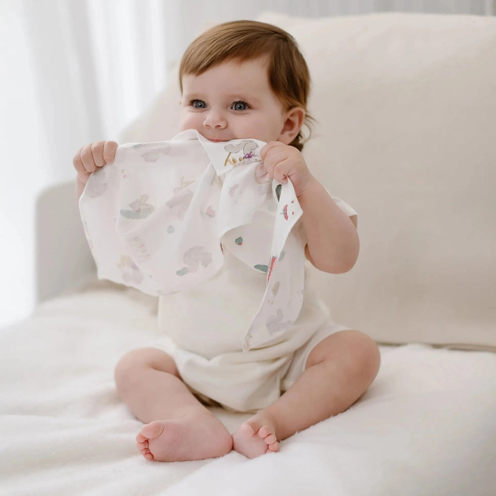 Nest Designs Bamboo Bubs Baby Washcloth Set 6 Pack Cheeky Capers