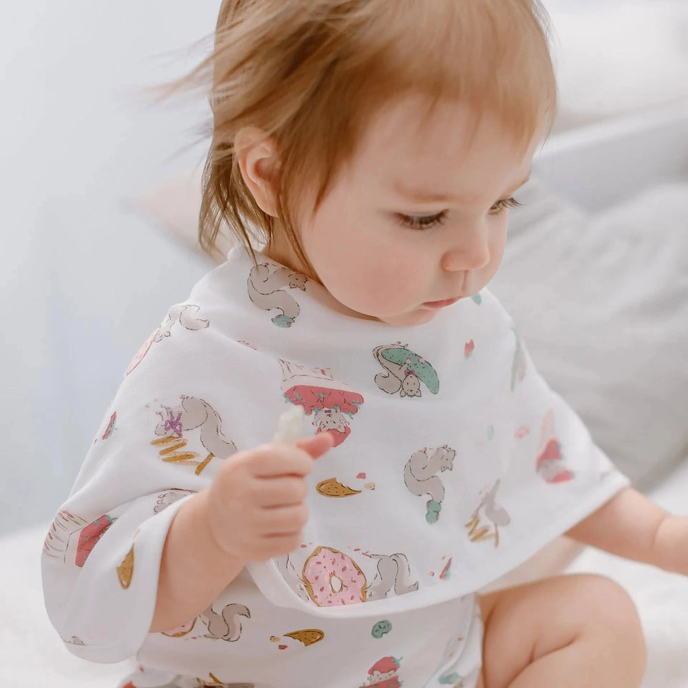 Nest Designs Bamboo Burp 'n Bib 2 Pack Cheeky Capers