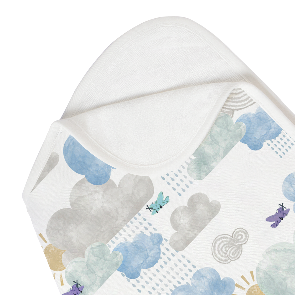 Nest Designs Bamboo Burp 'n Bib 2 Pack Summer Days