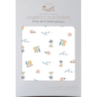 Nest Designs Bamboo Crib Sheet Pastel Waves