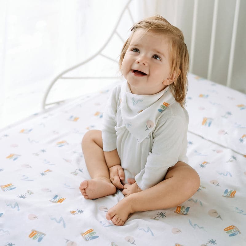 Nest Designs Bamboo Crib Sheet Pastel Waves