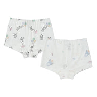 Nest Designs Bamboo Girls Boy Short Underwear (2 Pack) To Inifinity