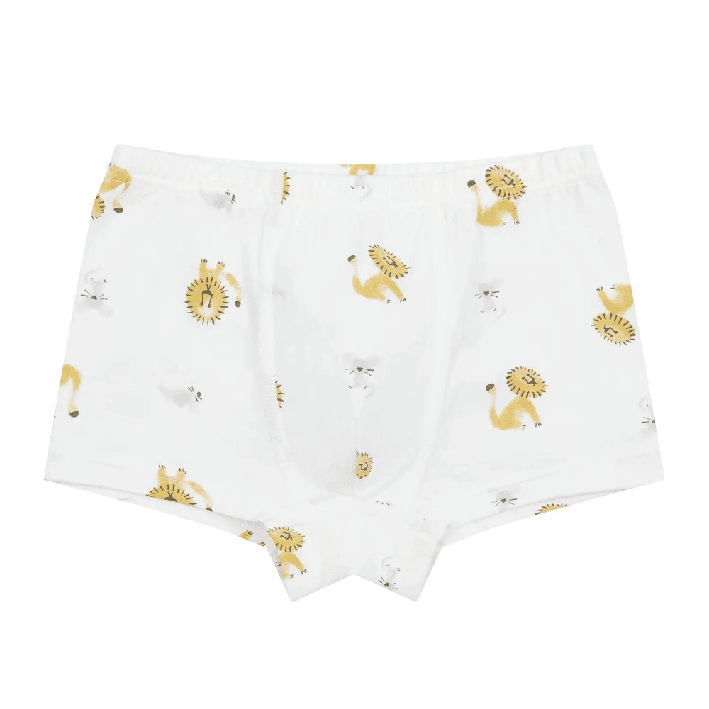 Nest Designs Bamboo Girls Boy Short Underwear (2 Pack) Lion & Goose