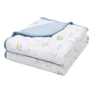 Nest Designs Bamboo Jersey Cozy Blanket 2.0 Tog (Small) Pastel Waves