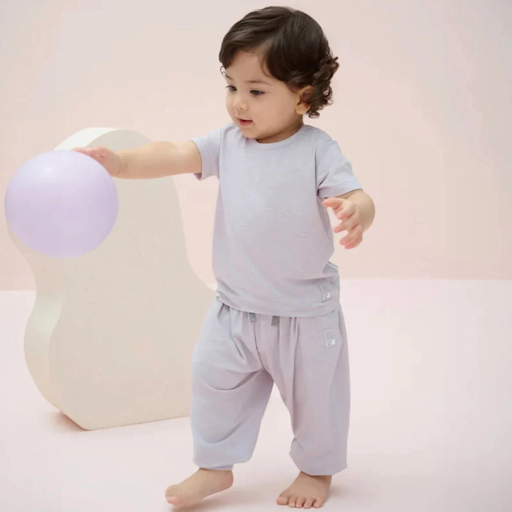 Nest Designs Bamboo Jersey Harem Pants Lavender Blue