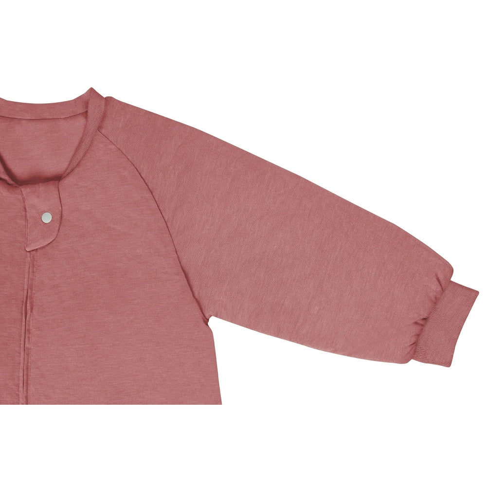 Nest Designs Bamboo Jersey Long Sleeve Footed Sleep Bag 2.5 Tog Pantone Faded Rose