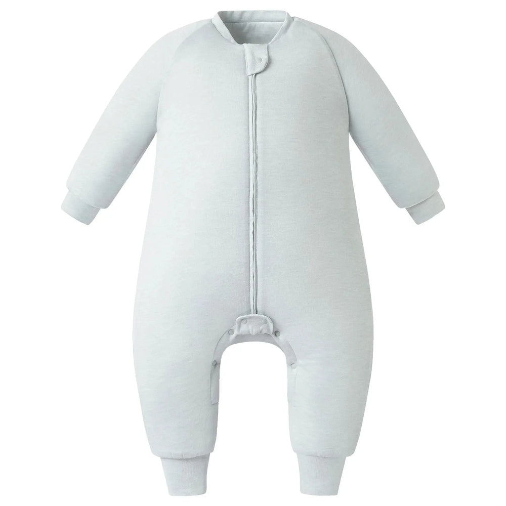 Nest Designs Bamboo Jersey Long Sleeve Footed Sleep Bag 2.5 Tog Pantone Ice Flow