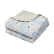 Nest Designs Bamboo Jersey Quilted Cozy Blanket Fluffy Puffs