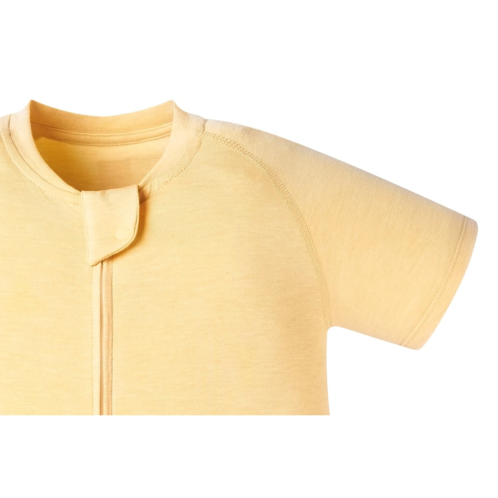 Nest Designs Bamboo Jersey Short Sleeve Footed Sleep Bag 0.5 Tog Pantone Sunset Gold