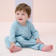 Nest Designs Bamboo Jersey Short Sleeve Footed Sleep Bag 0.6 Tog Forget-Me-Not