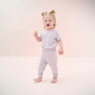 Nest Designs Bamboo Jersey Short Sleeve Pj Set Lavender Blue