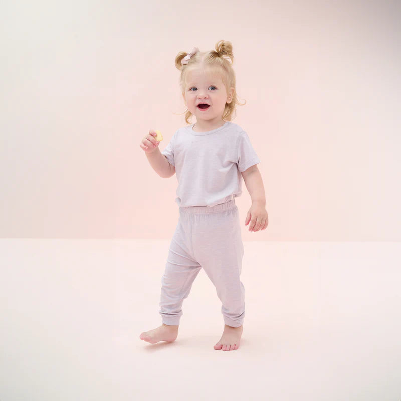 Nest Designs Bamboo Jersey Short Sleeve Pj Set Lavender Blue