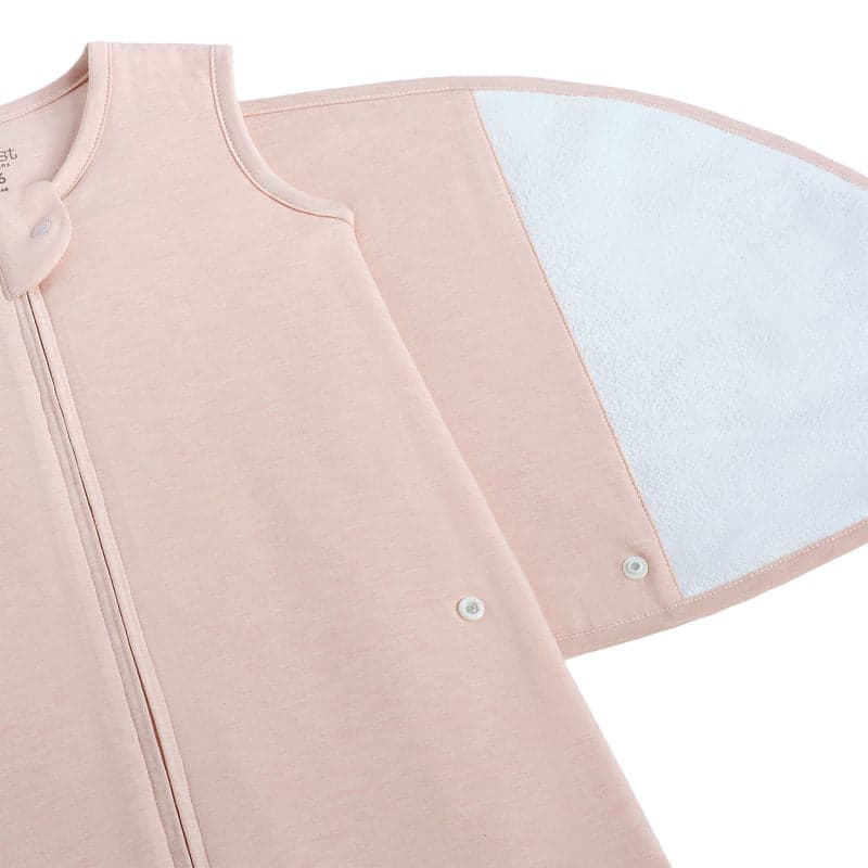 Nest Designs Bamboo Jersey Swaddle Sleep Bag 1.0 Tog Rose Smoke 0-6M