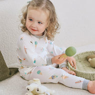 Nest Designs Bamboo Jersey Two-Piece Long Sleeve Pj Set Ice Cream Summer