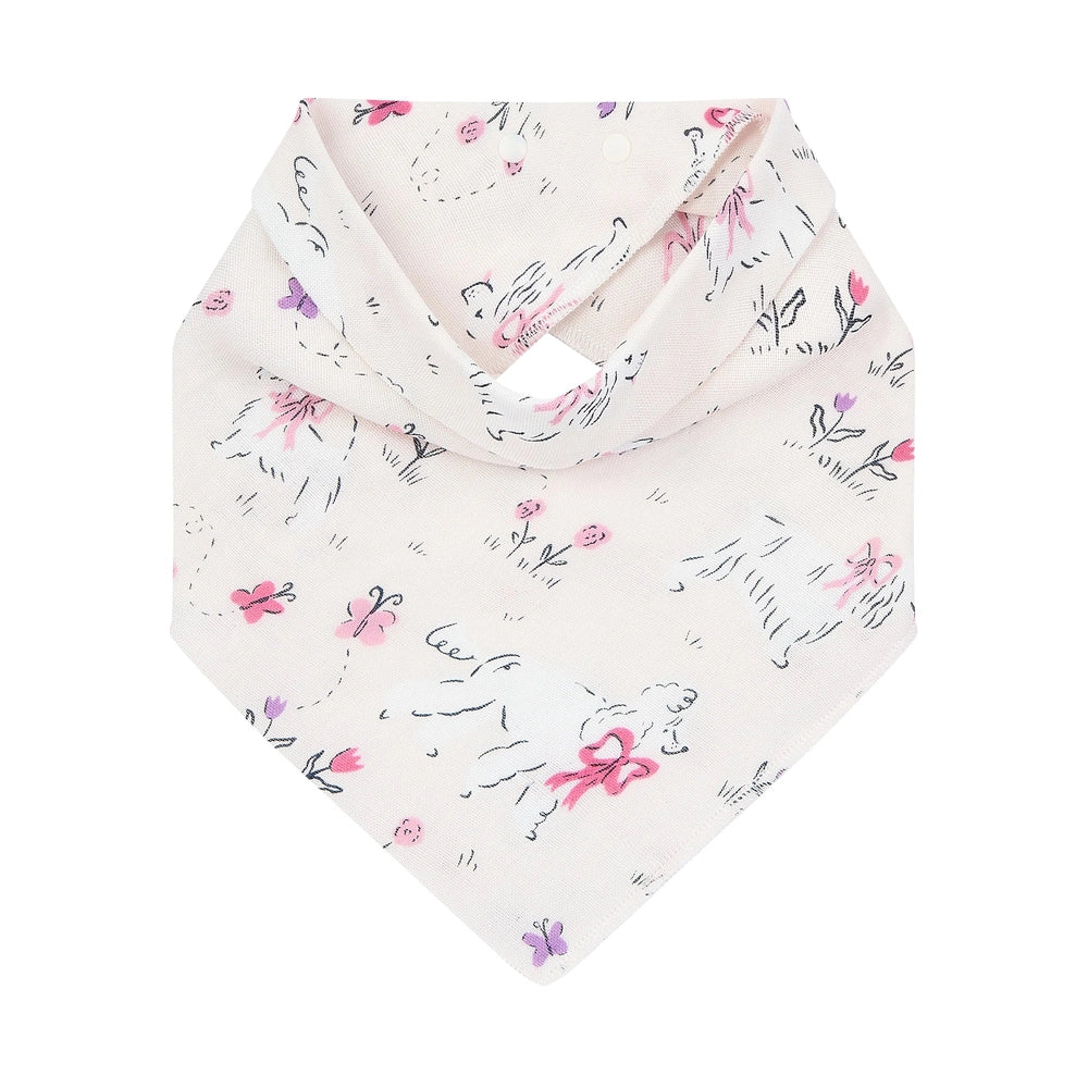 Nest Designs Bamboo Muslin Baby Bandana Bib Doggie Meadow