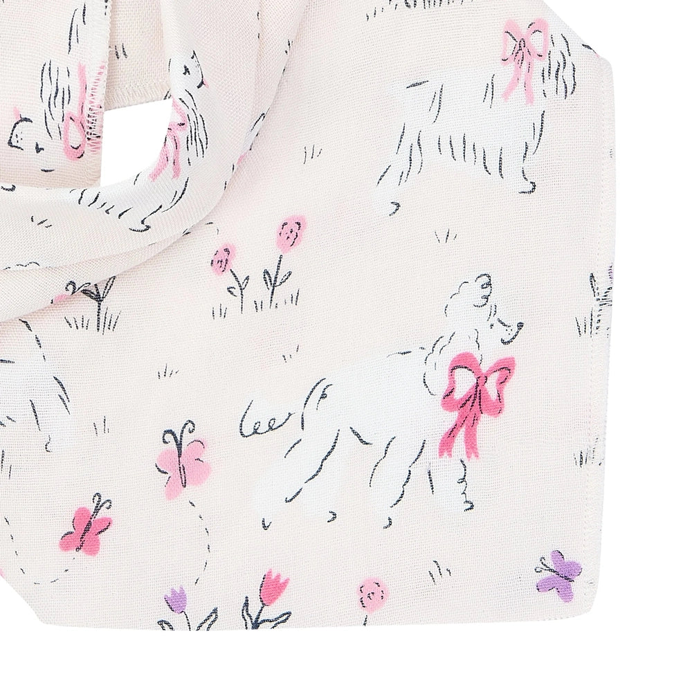 Nest Designs Bamboo Muslin Baby Bandana Bib Doggie Meadow