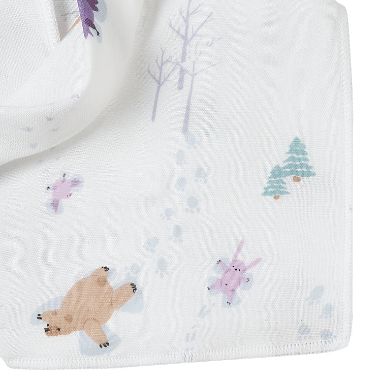 Nest Designs Bamboo Muslin Baby Bandana Bib Snow Angels