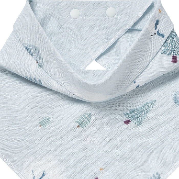 Nest Designs Bamboo Muslin Baby Bandana Bib Snowy Snuggles