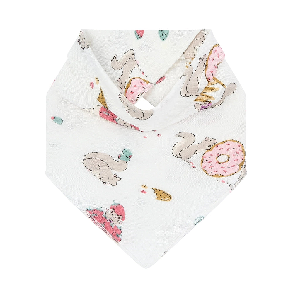 Nest Designs Bamboo Muslin Baby Bandana Bib Very Squirrelly