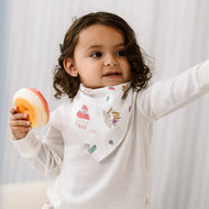 Nest Designs Bamboo Muslin Baby Bandana Bib Very Squirrelly