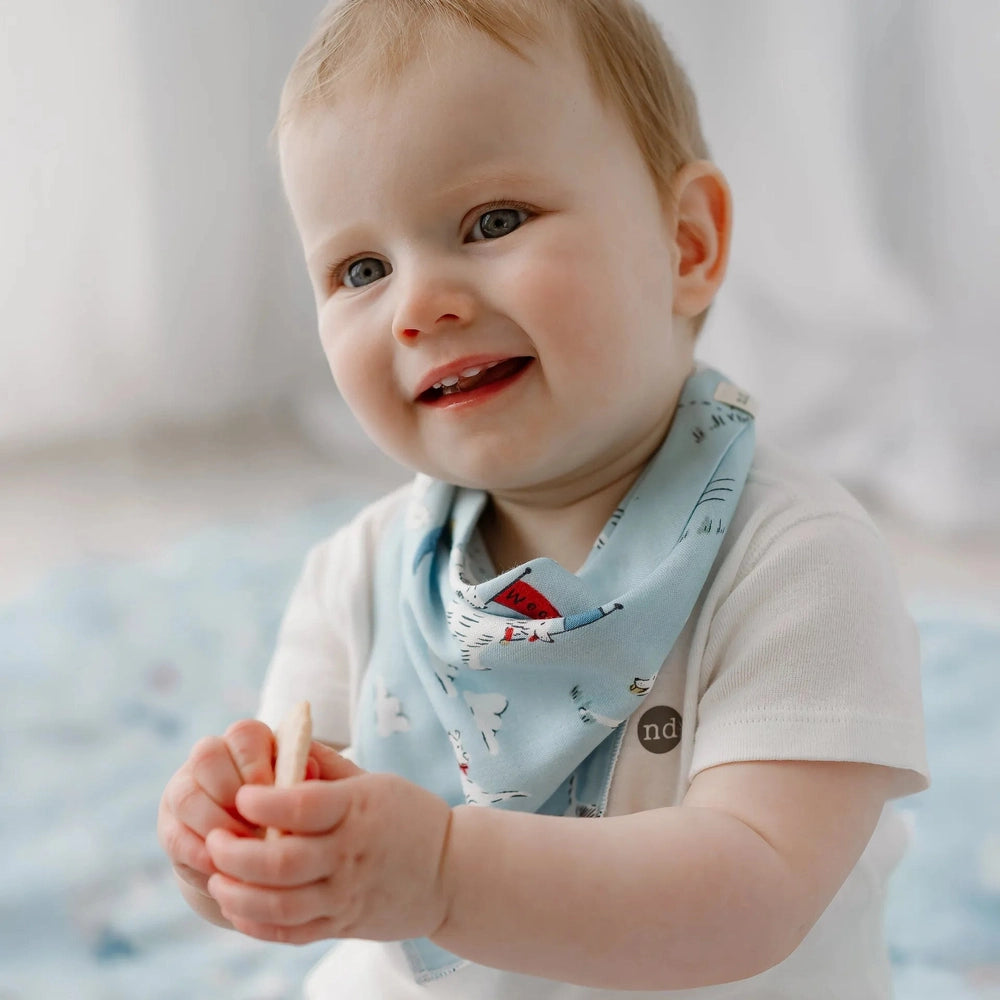 Nest Designs Bamboo Muslin Bandana Bib Puppy Park