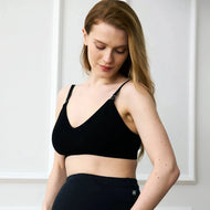 Nest Designs Bamboo Nest Bump Seamless Nursing Bra Black
