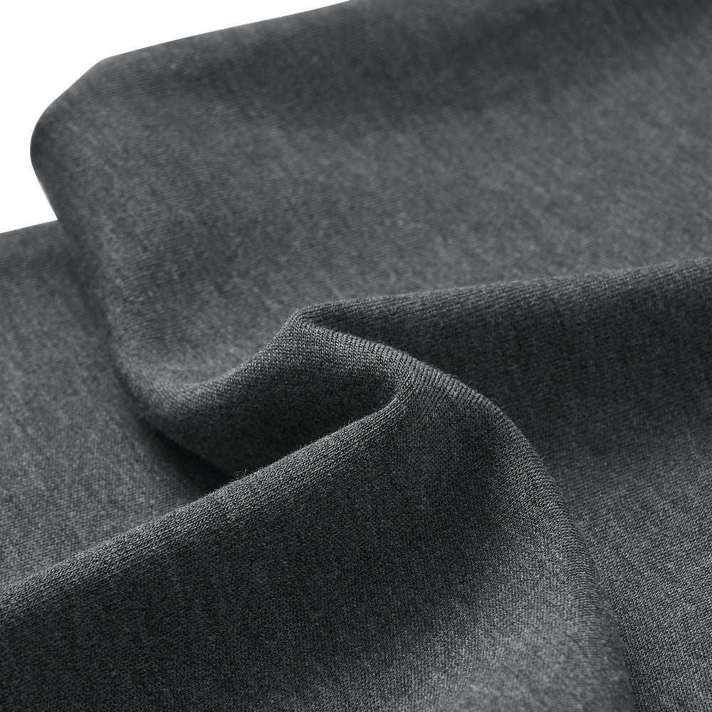 Charcoal bamboo fabric for maternity straight-leg pants, close-up texture