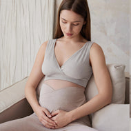 Nest Designs Bamboo Nest Bump Women's Nursing Bra Grey Dusk