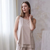 Nest Designs Bamboo Nest Bump Women's Nursing Tank Top Warm Taupe