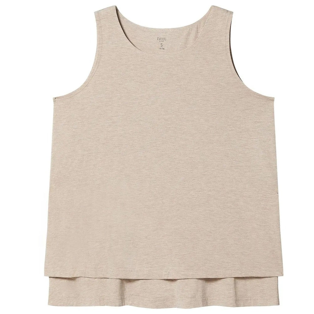 Nest Designs Bamboo Nest Bump Women's Nursing Tank Top Warm Taupe