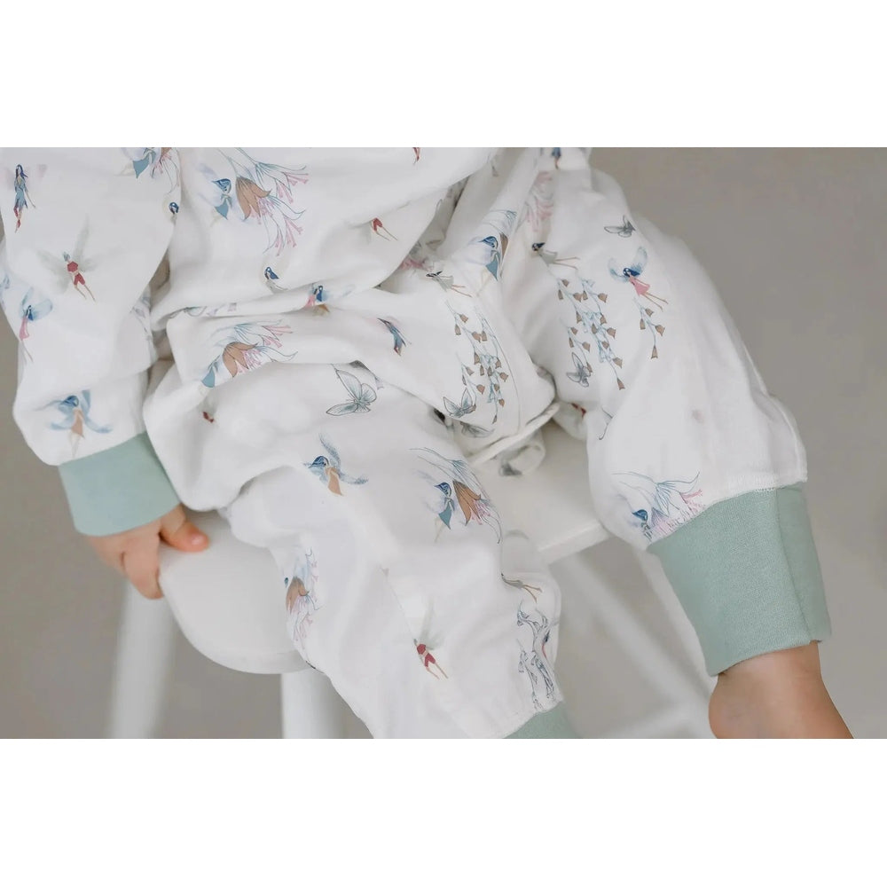 Nest Designs Bamboo Pima Long Sleeve Footed Sleep Bag 0.6 Tog Fairy Tale