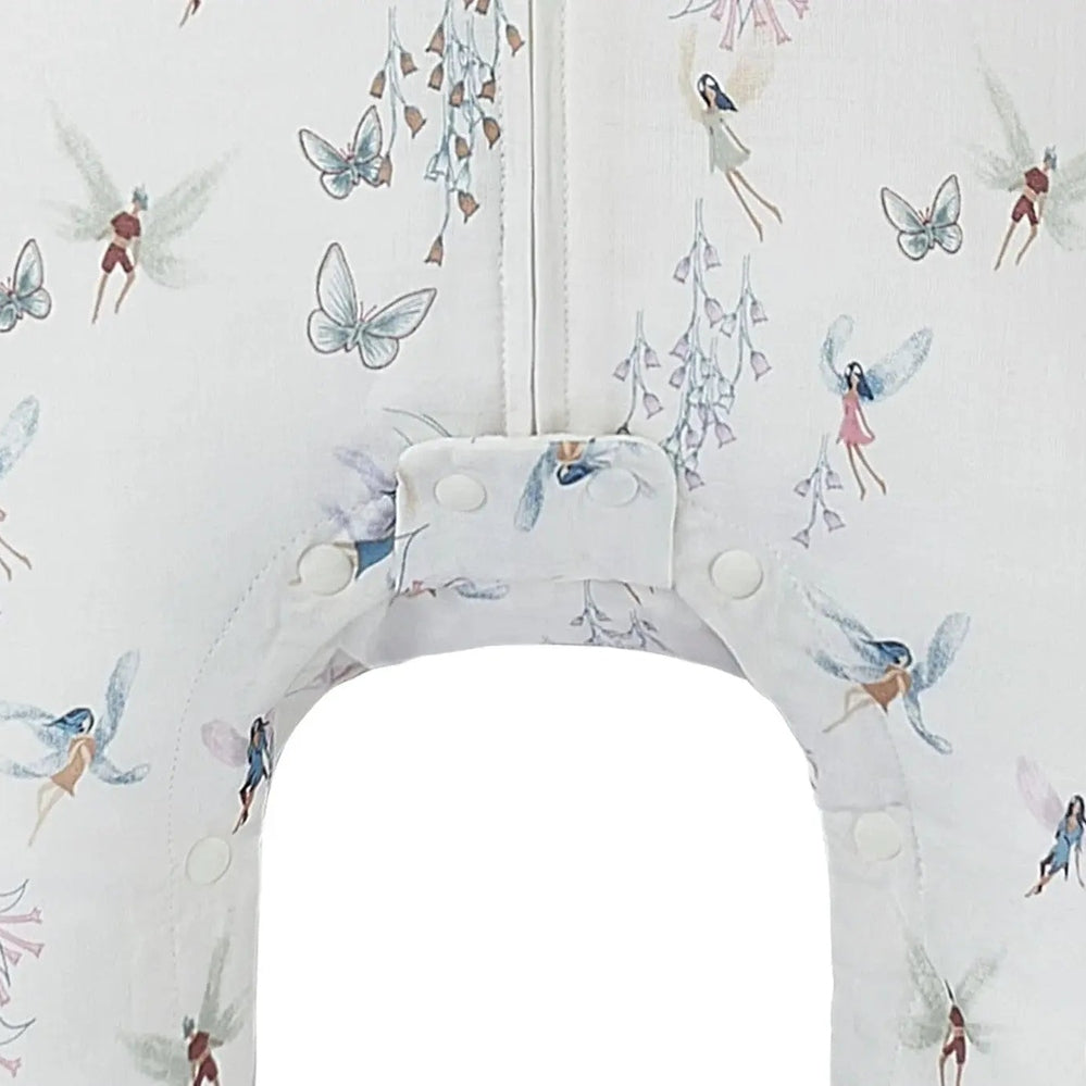 Nest Designs Bamboo Pima Long Sleeve Footed Sleep Bag 0.6 Tog Fairy Tale