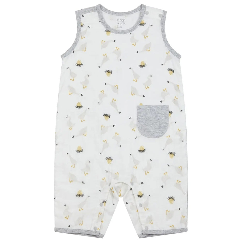 Nest Designs Bamboo Pima Sleeveless Romper The Goose & The Golden Egg