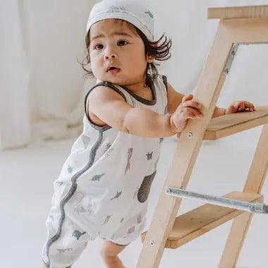 Nest Designs Bamboo Pima Sleeveless Romper The Tortoise & The Hare