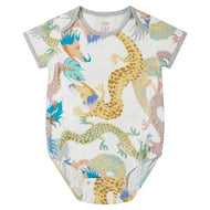 Nest Designs Bamboo Short Sleeve Onesie Dragon Dance
