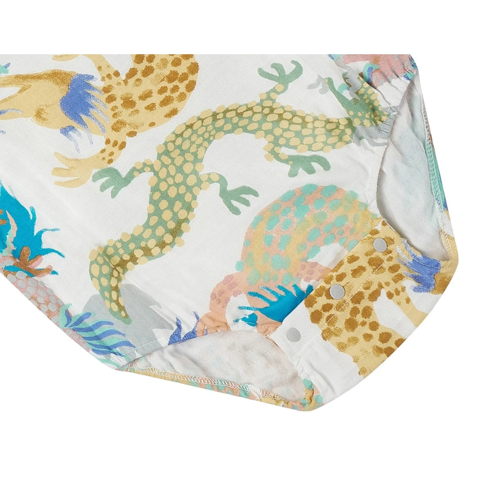 Nest Designs Bamboo Short Sleeve Onesie Dragon Dance