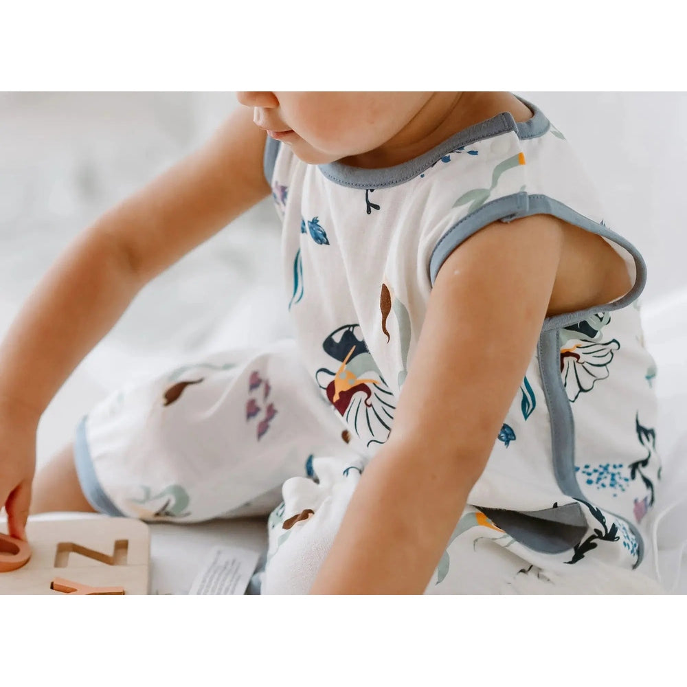 Nest Designs Bamboo Sleeveless Romper Splish Splash