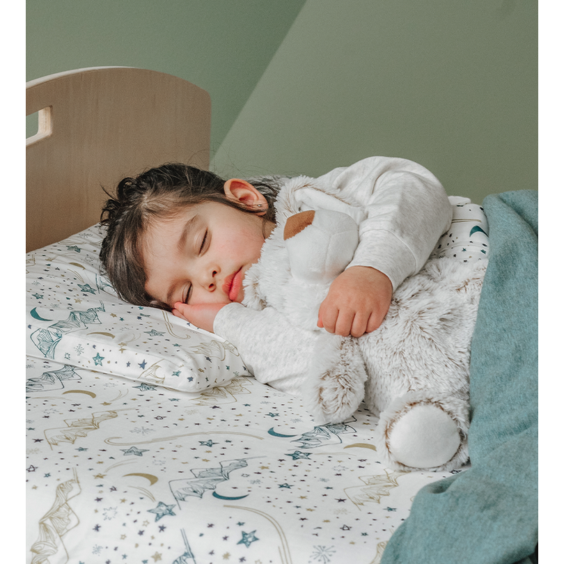Nest Designs Bamboo Toddler Pillow With Pillowcase Stars White