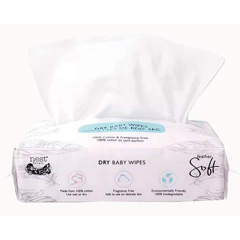 Nest Designs Cotton Dry Baby Wipes (80pcs)