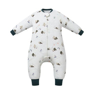 Nest Designs Cotton Long Sleeve Footed Sleep Bag 1.0 Tog Chills N' Thrills