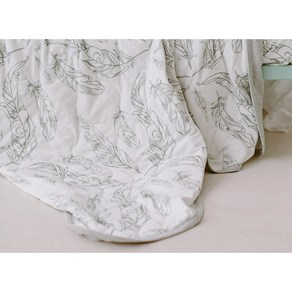 Nest Designs Cozy Blanket Small Feather Grey