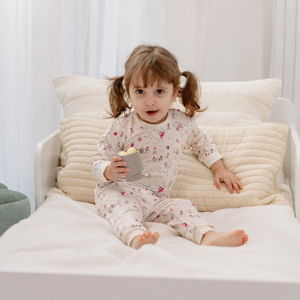 Nest Designs Long Sleeve PJ Set Doggie Meadow